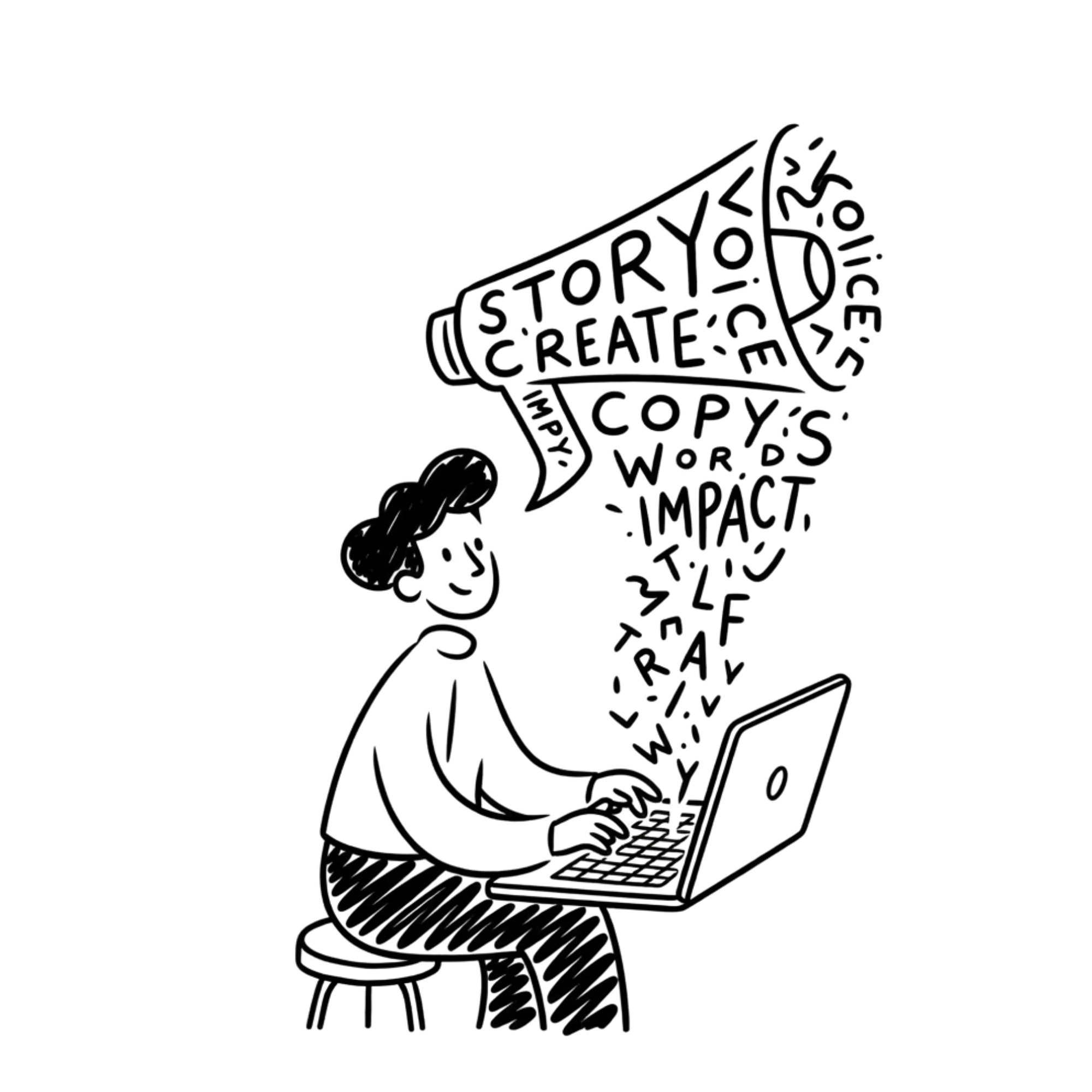 CONTENT & COPY illustration